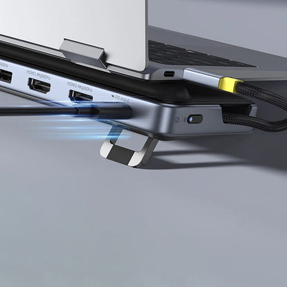 Hub USB-C Baseus EliteJoy EH3, 12in1, Siv B00051300111-00