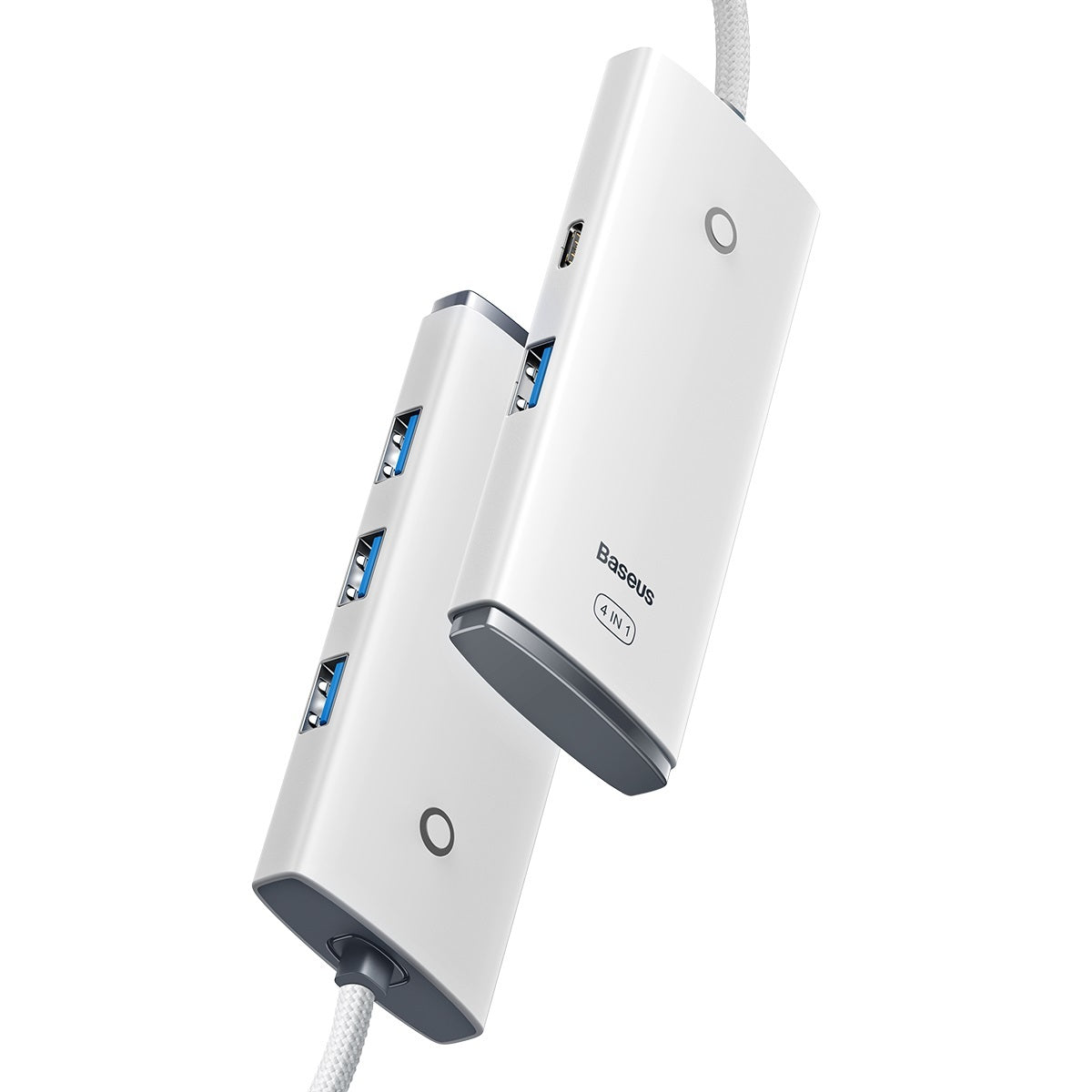 USB-C Hub Baseus Lite, 4 x USB-A 3.2, 2m, Bel