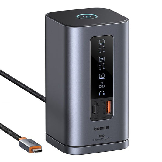 Hub USB-C Baseus SpaceMate, 11in1, Siv B00568101813-00