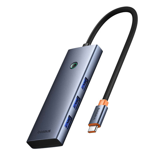 Hub USB-C Baseus UltraJoy, 3 x USB-A 3.0 - 1 x USB-C - 1 x HDMI - 1 x SD - 1 x microSD, Siv B00052803811-00