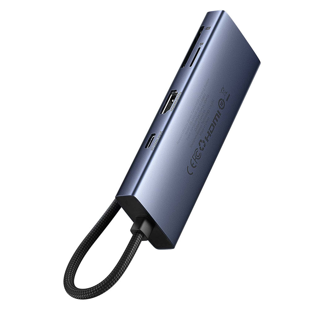 Hub USB-C Baseus UltraJoy, 3 x USB-A 3.0 - 1 x USB-C - 1 x HDMI - 1 x SD - 1 x microSD, Siv B00052803811-00
