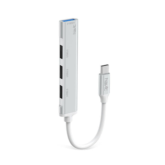 USB-C Hub HAVIT HB41, 4v1, Srebrn