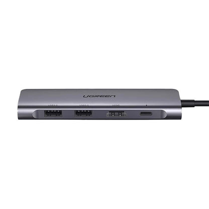 Hub USB-C UGREEN CM195 (15214), 2 x USB-A 3.0 - 1 x USB-C - 1 x HDMI - 1 x SD - 1 x microSD, Siv