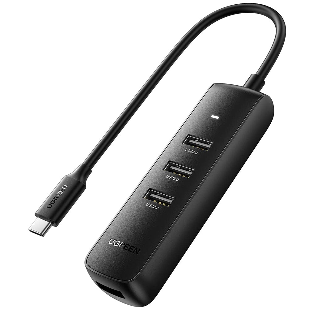 USB-C razdelilnik UGREEN CM416 (10916), 4 x USB-A 3.0, Črn