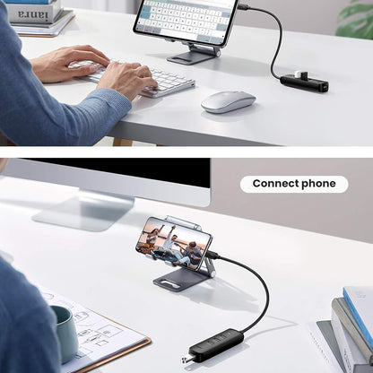 USB-C razdelilnik UGREEN CM416 (10916), 4 x USB-A 3.0, Črn
