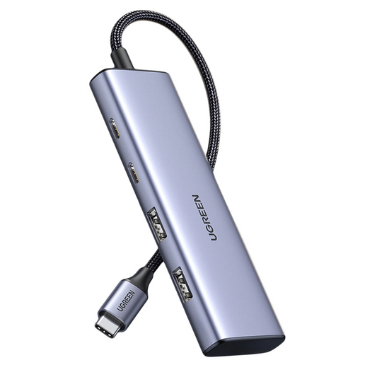 USB-C razdelilnik UGREEN CM473, 2 x USB-A 3.0 - 2 x USB-C, 0,20 cm, Siva