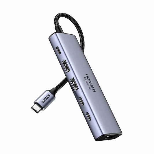 Hub USB-C UGREEN CM511 (35999), 2 x USB-A 3.2 - 3 x USB-C - 1 x HDMI, Siv