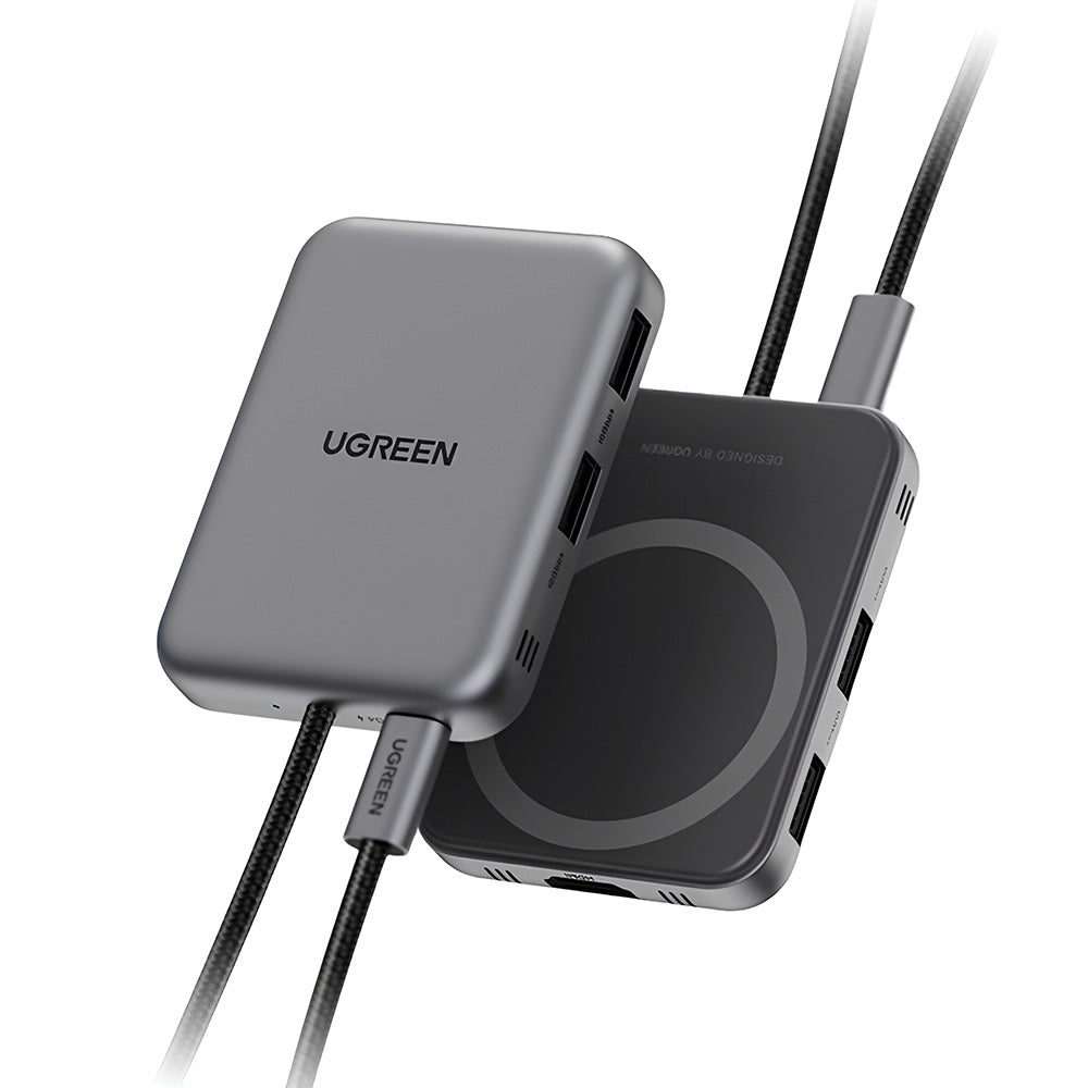 Hub USB-C UGREEN CM896 (65759), 7v1, Siv
