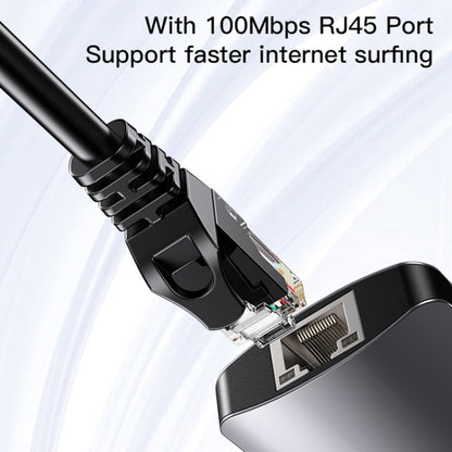 Hub USB-C Yesido HB15, 6v1, Siv