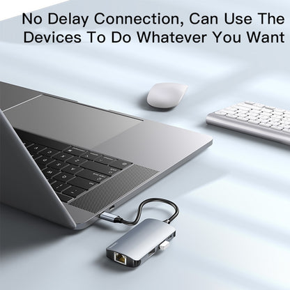 Hub USB-C Yesido HB15, 6v1, Siv