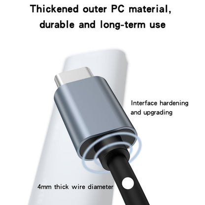 Hub USB-C Yesido HB17, 4v1, Siv