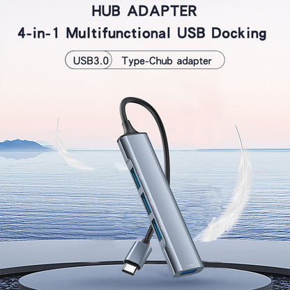 Hub USB-C Yesido HB17, 4v1, Siv