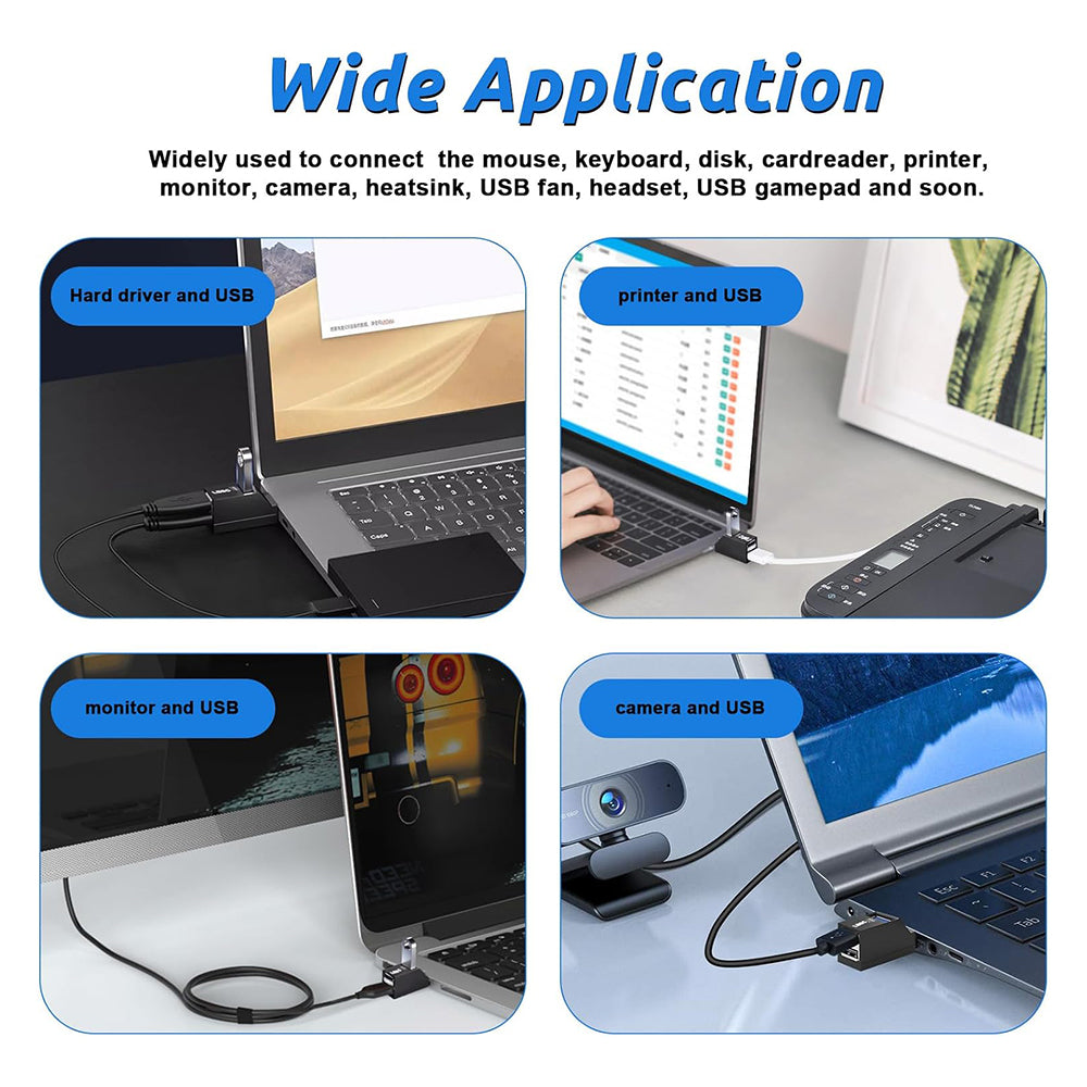 USB Hub Techsuit H11 EchoLink, 3v1, Črn