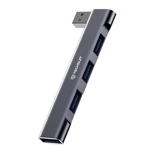 Hub USB Techsuit H14 ZenithDock, 4in1, Siv