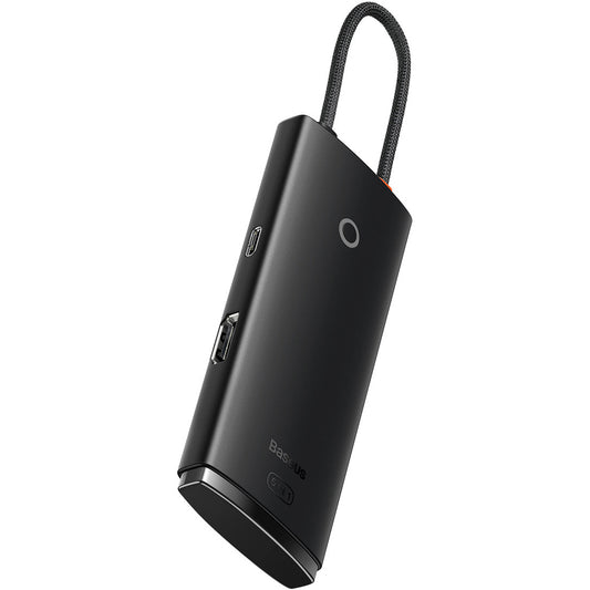 USB-C Hub Baseus Lite, 3 X USB-A 3.0 - USB-C - HDMI, Črna WKQX040001