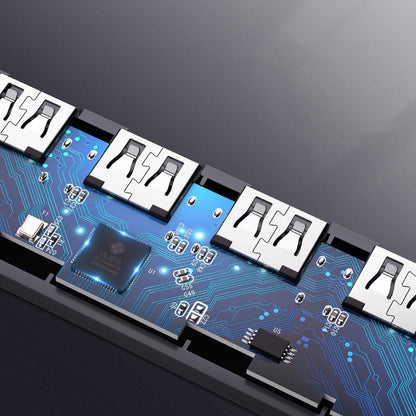USB Hub UGREEN CM219, 4 x USB-A 3.0 - 1 x USB-C, Siv