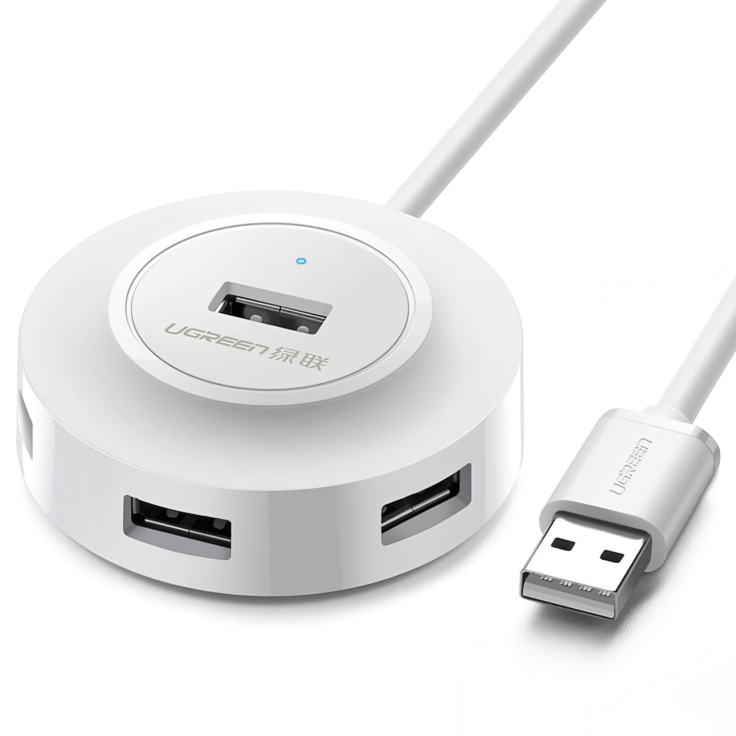 Hub USB UGREEN CR106, 4 x USB-A, 1m, Bel
