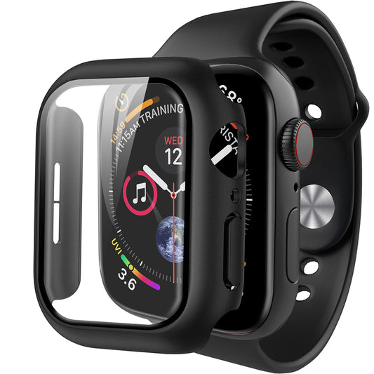 Ovitek Anank Screen Guard za Apple Watch Series 7 41mm, črn