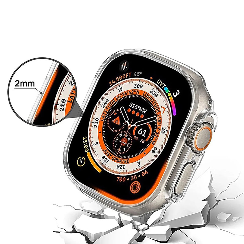 Ovitek Anank Screen Guard za Apple Watch Series 7 45mm, črn