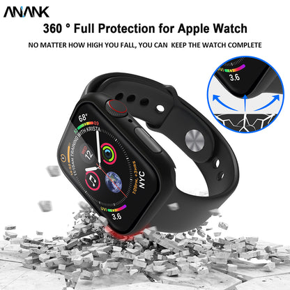 Ovitek Anank Screen Guard za Apple Watch Series 7 45mm, črn