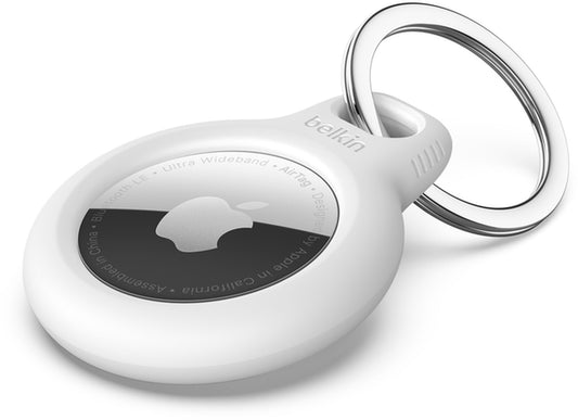 Ovitek Belkin Key Ring za Apple AirTag, bel F8W973btWHT