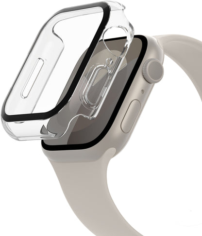 Ovitek Belkin ScreenForce TemperedCurve za Apple Watch 44mm / 45mm serije, Prozoren OVG004zzCL-REV