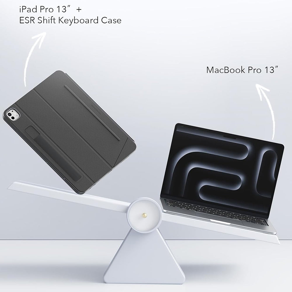Ovitek s tipkovnico za Apple iPad Air 13 (2025) / Air 13 (2024), ESR, Shift, Siva