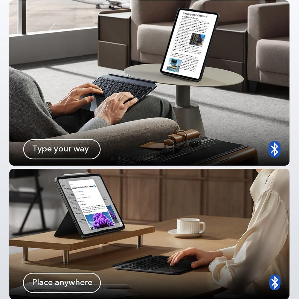 Ovitek s tipkovnico za Apple iPad Pro 11 (2024), ESR, Shift, Siva
