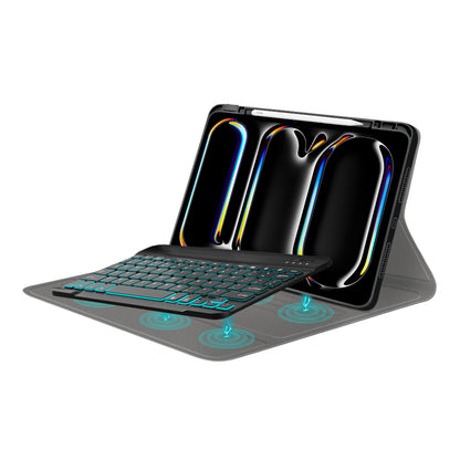 Ovitek s tipkovnico za Apple iPad Pro 11 (2024), Techsuit, CozyTab, Črn