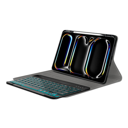 Ovitek s tipkovnico za Apple iPad Pro 11 (2024), Techsuit, CozyTab, Črn