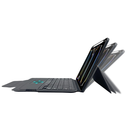Ovitek s tipkovnico za Apple iPad Pro 11 (2024), Techsuit, KeyTab Pro, Črn