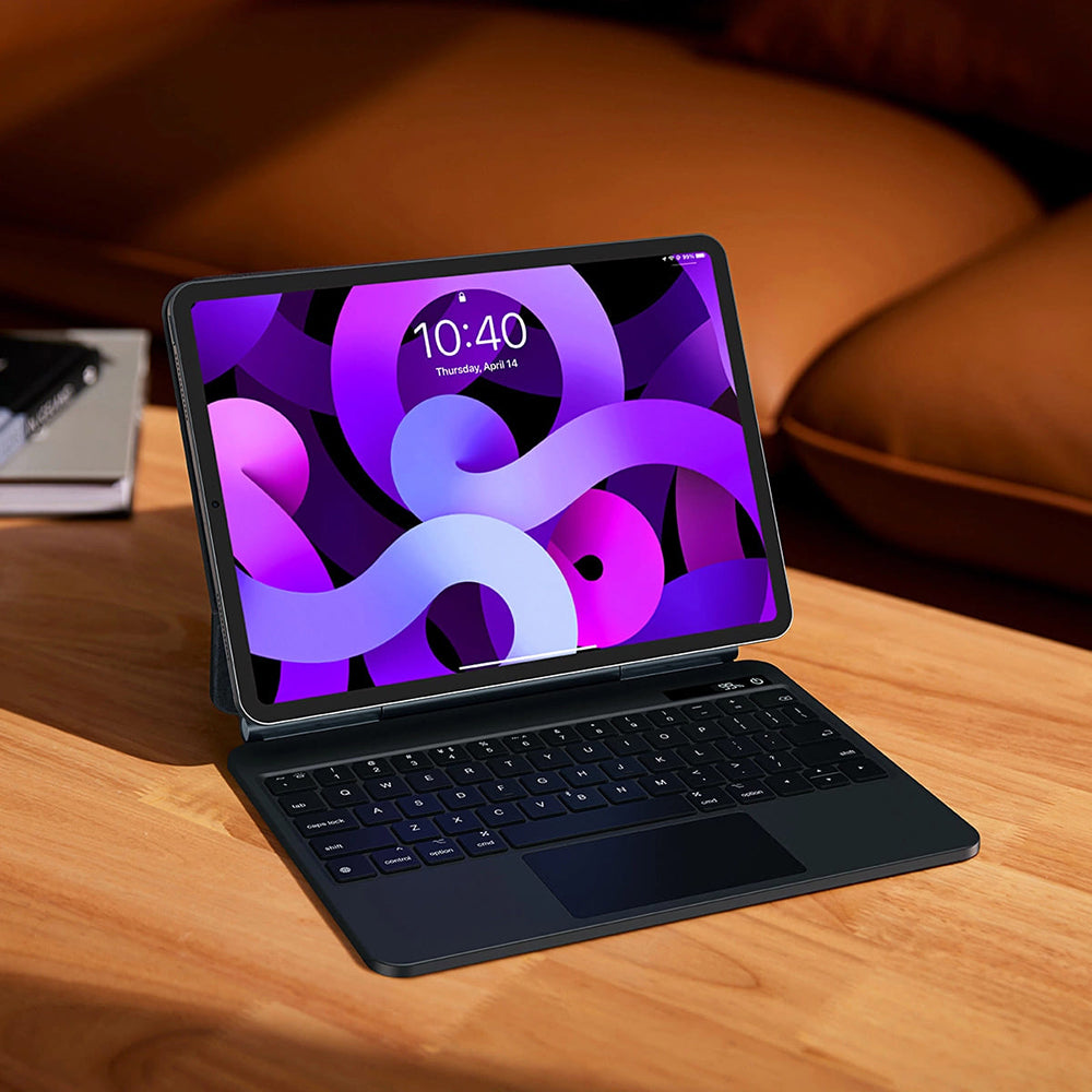 Ovitek s tipkovnico za Apple iPad Pro 12.9 (2022) / Pro 12.9 (2021) / Pro 12.9 (2020) / Pro 12.9 (2018), Baseus, Brilliance, Siv