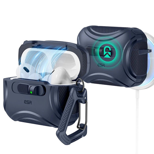 Ovitek ESR Cyber FlickLock za Apple AirPods Pro 3, Modra