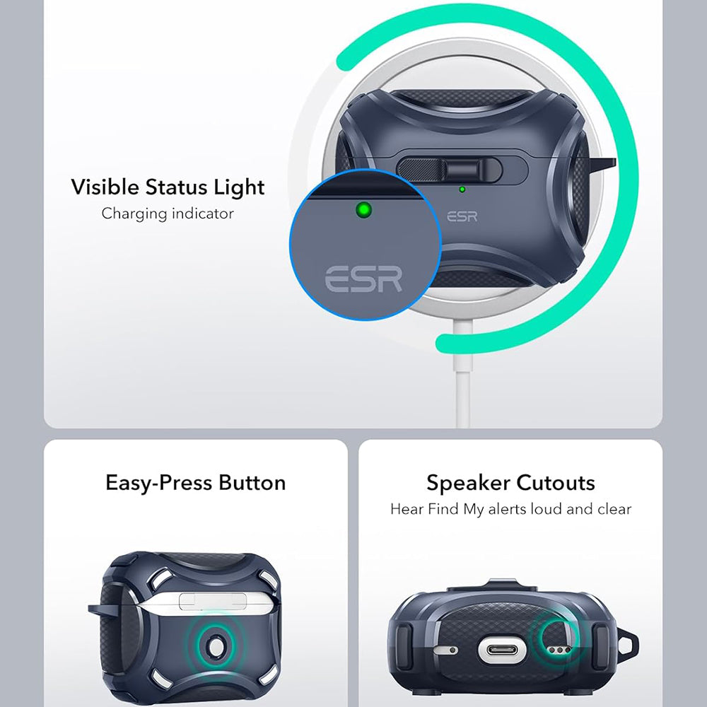 Ovitek ESR Cyber za Apple AirPods Pro Series, Modra
