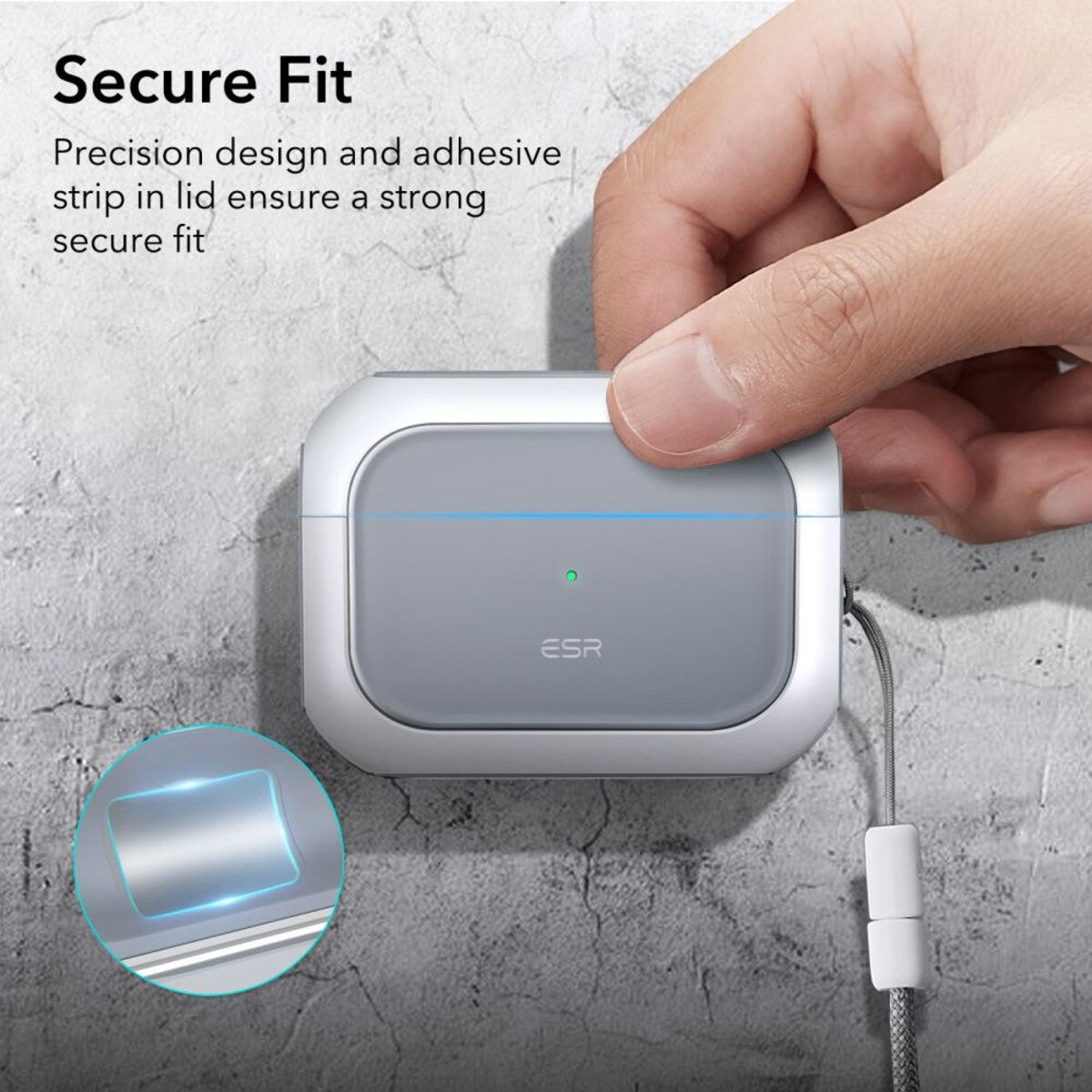 Ovitek ESR Orbit Hybrid za Apple Airpods Pro 3, Bel