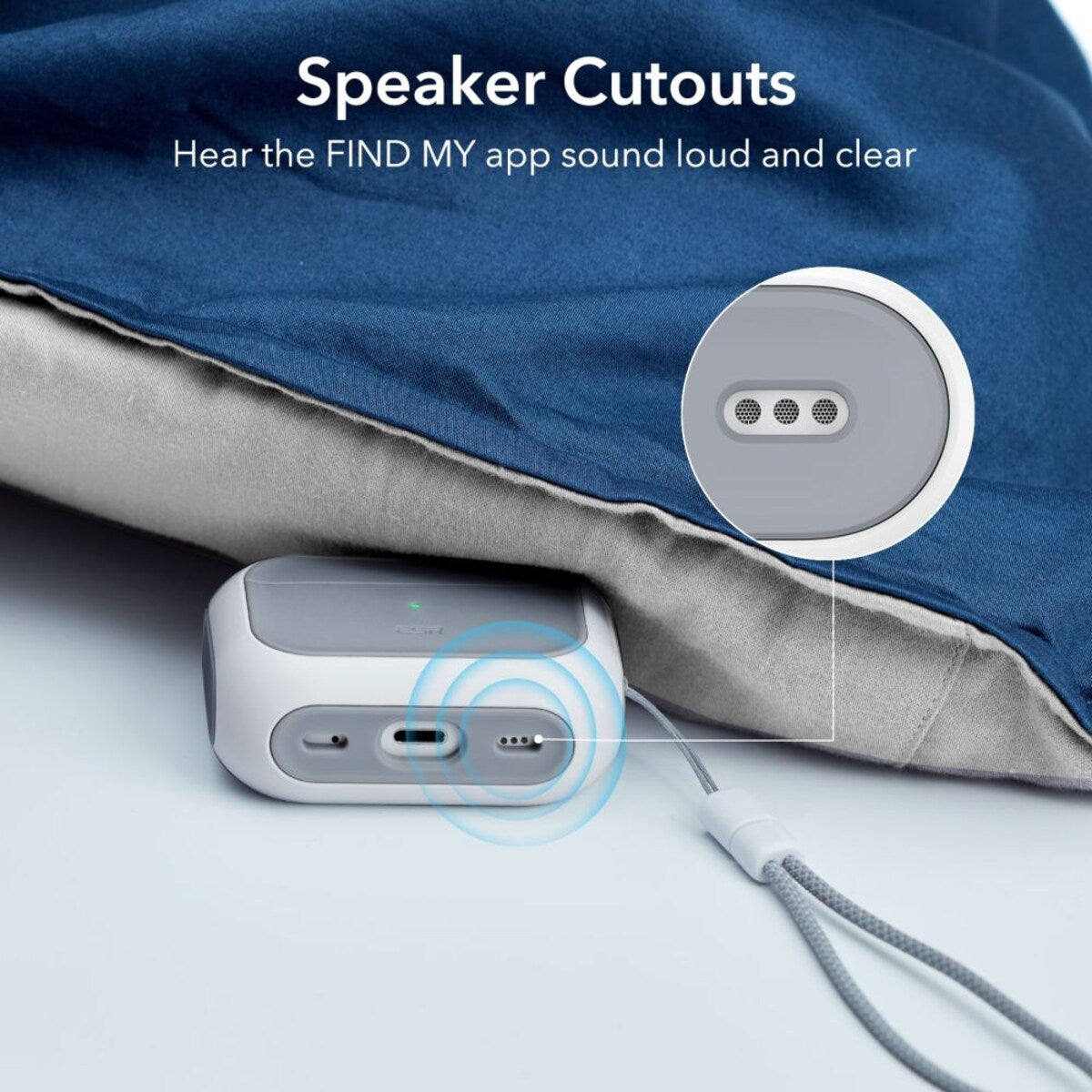 Ovitek ESR Orbit Hybrid za Apple Airpods Pro 3, Bel