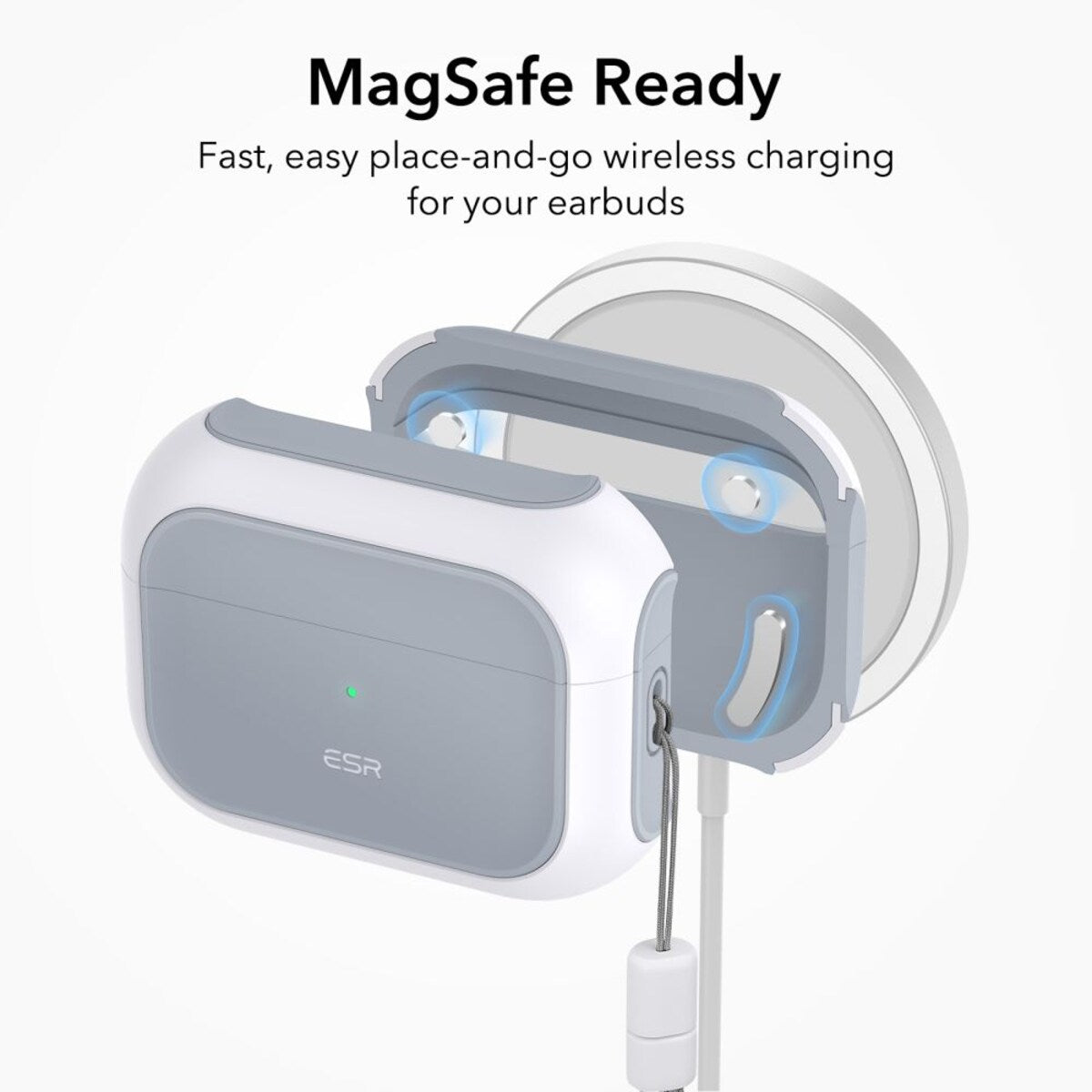 Ovitek ESR Orbit Hybrid za Apple Airpods Pro 3, Bel