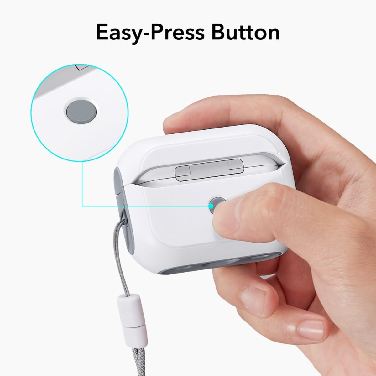 Ovitek ESR Orbit Hybrid za Apple Airpods Pro 3, Bel