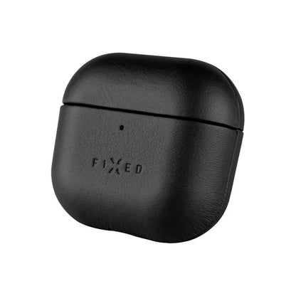 Ovitek Fixed PodsLeather za Apple AirPods 4, črn