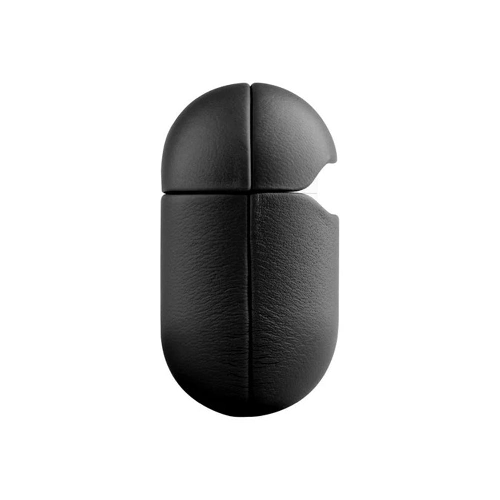 Ovitek Fixed PodsLeather za Apple AirPods 4, črn