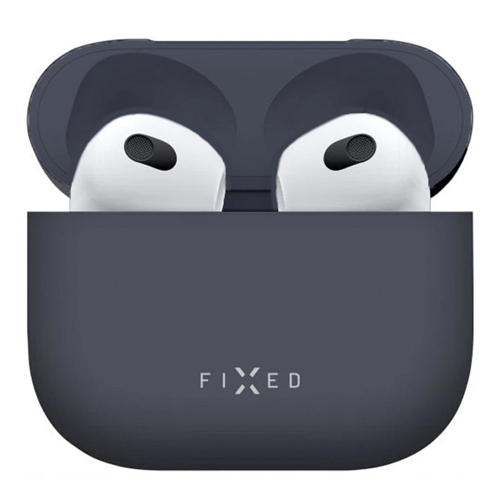 Ovitek Fixed Silky za Apple AirPods 4, Modra