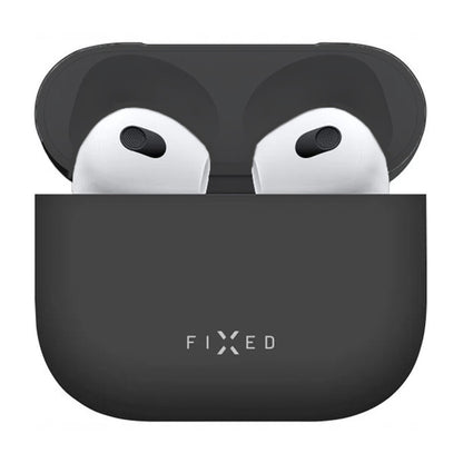 Ovitek Fixed Silky za Apple AirPods 4, Črn