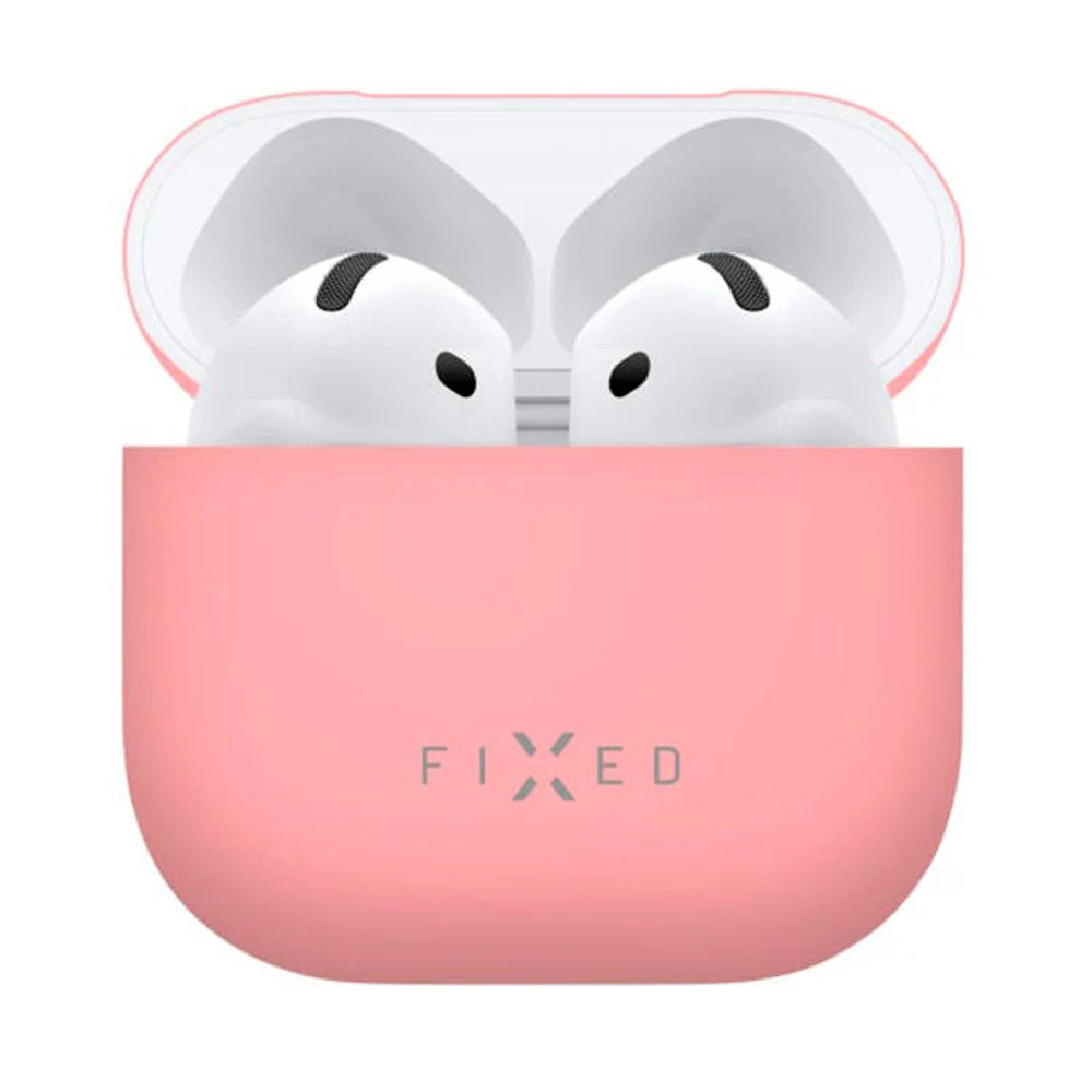Ovitek Fixed Silky za Apple AirPods 4, Roza