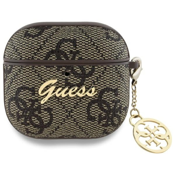 Ovitek Guess 4G Charm za Apple AirPods 4, rjava