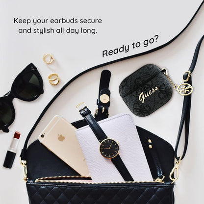 Ovitek Guess 4G Charm za Apple AirPods 4, Črn