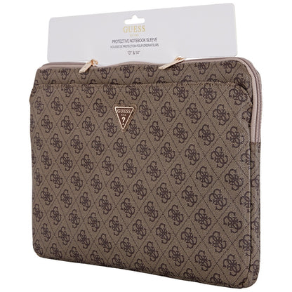 Ovitek Guess 4G Triangle Logo za prenosnik 14inch, rjava