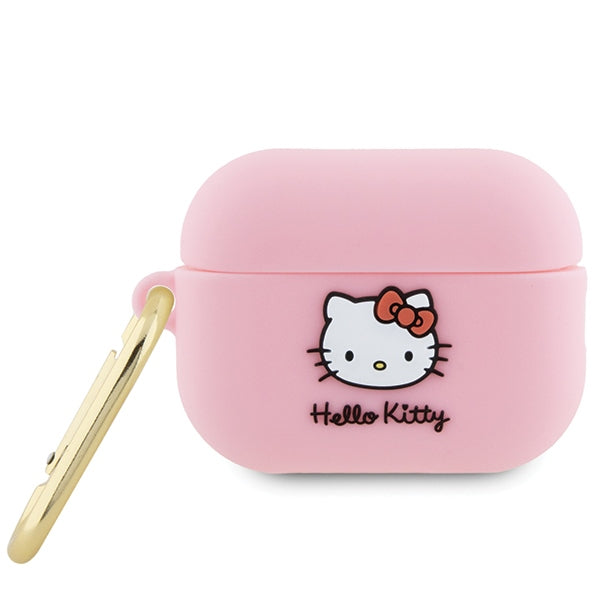 Ovitek Hello Kitty 3D Kitty Head za Apple AirPods Pro 2, Roza