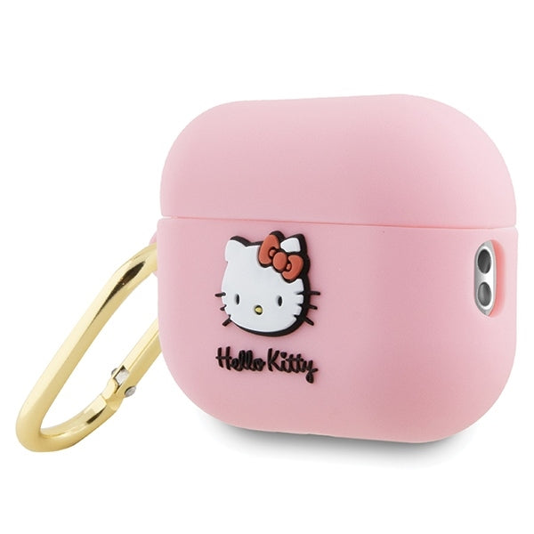 Ovitek Hello Kitty 3D Kitty Head za Apple AirPods Pro 2, Roza
