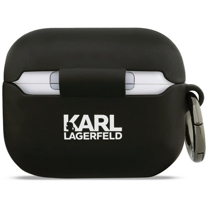 Ovitek Karl Lagerfeld 3D Karl's Head za Apple Airpods Pro 3, Črn