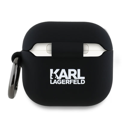 Ovitek Karl Lagerfeld 3D Choupette's Head za Apple AirPods 4, Črn